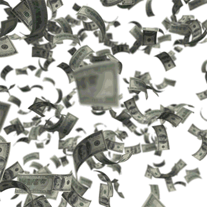 Animated money falling | Add text to GIF | GIFGIFs